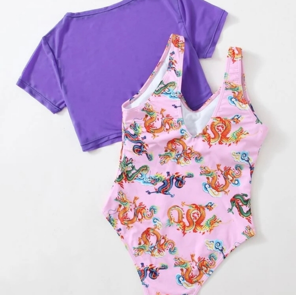 Dragon🌅 One Piece with Sleeved Rashgaurd what a Deal 🤝💯 - Picture 2 of 6